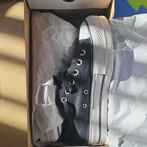 Converse Kids Black Canvas Sneakers
